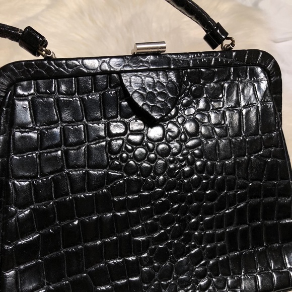 Vintage Mid Century Supreme Leather Handbag Purse - Picture 5 of 12